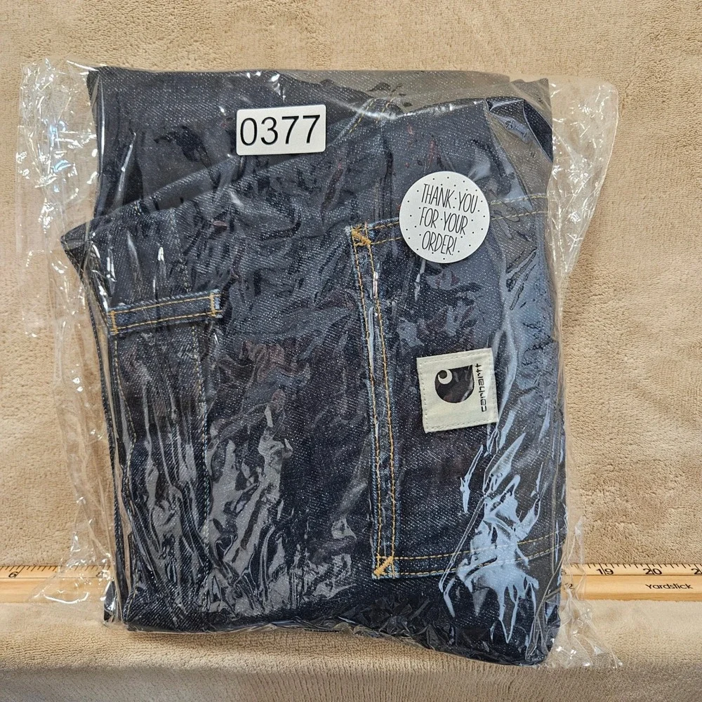 Carhartt WIP Brandon Single Knee Pant Womens Med Dark Wash Loose Carpenter Jean